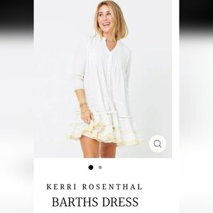 NEW KERRI ROSENTHAL barths dress in white XS